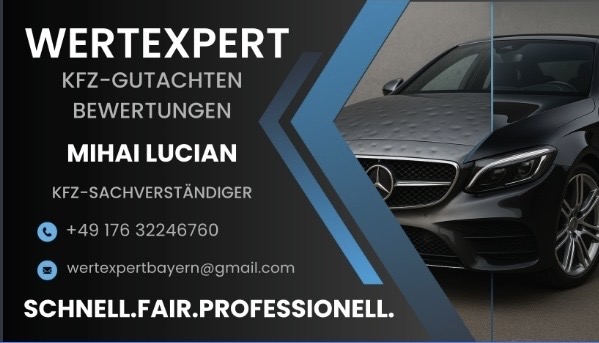 WertExpert Bayern – Kfz-Gutachten & Bewertung