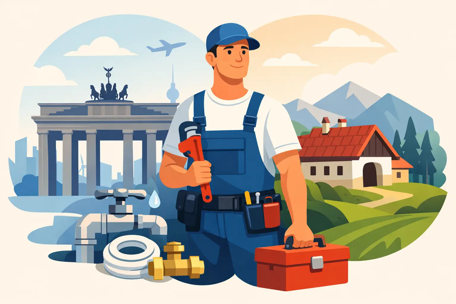 Când chemi instalator român în Germania