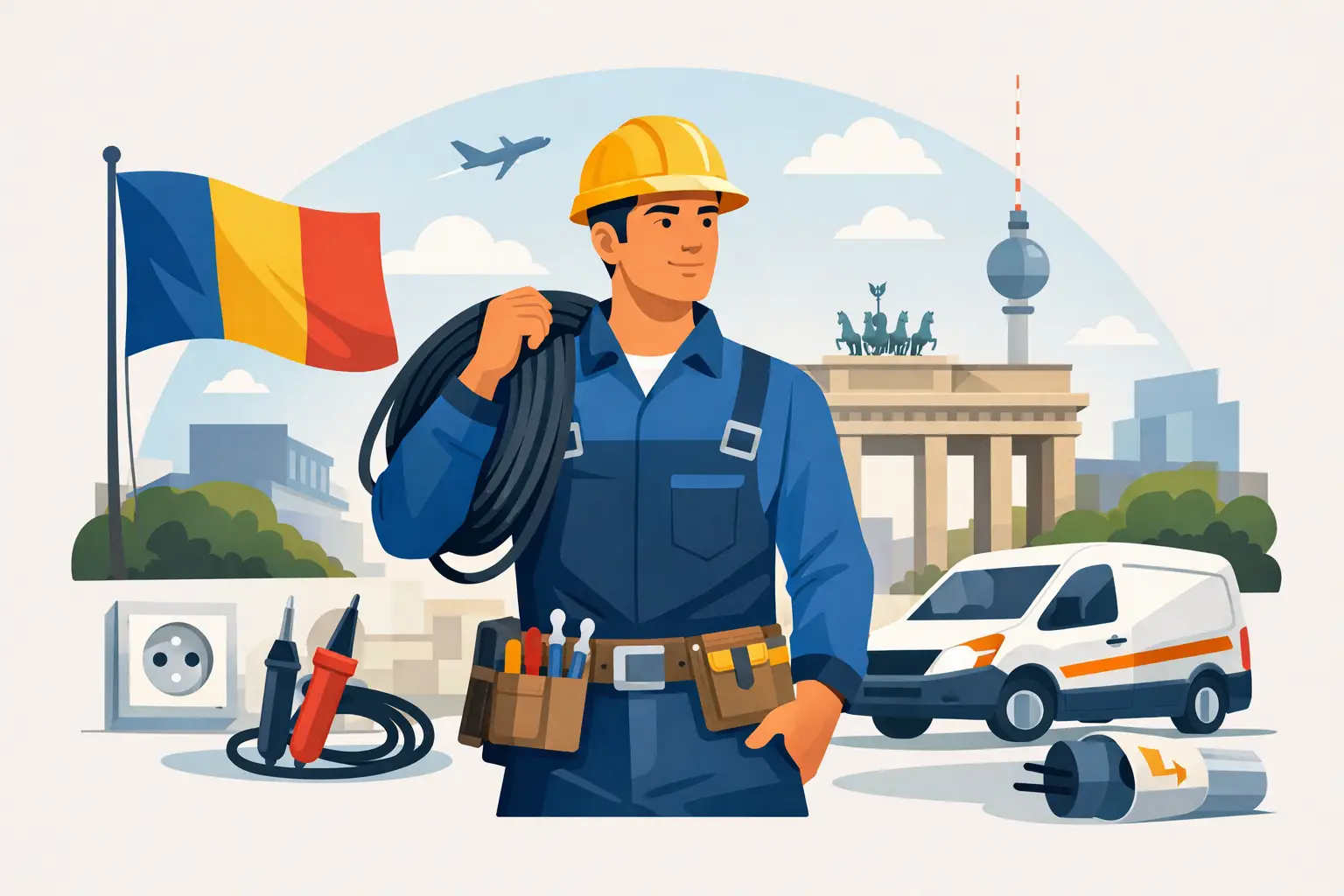 Cum alegi electrician român în Germania