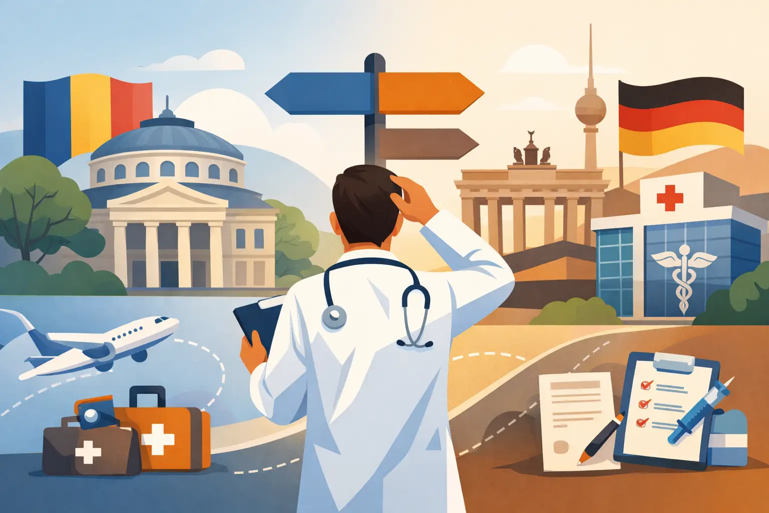 Medic român în Germania: cum alegi corect